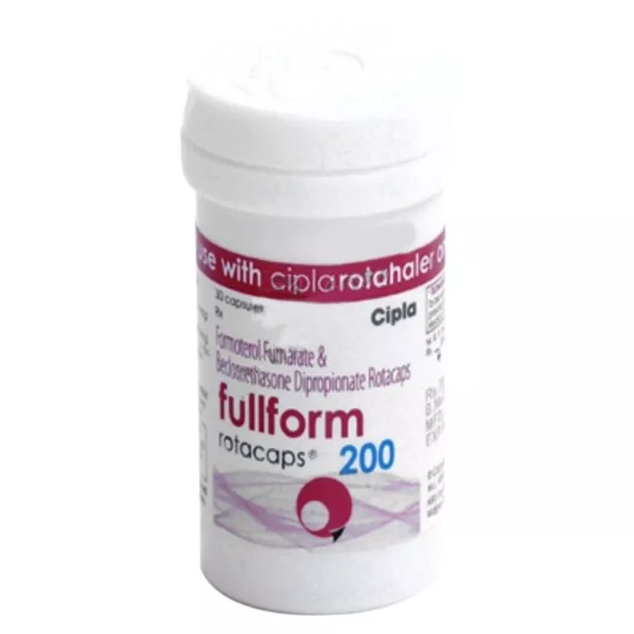 Fullform Rotacaps 200 Mcg+6 Mcg with Beclomethasone + Formoterol fumarate         