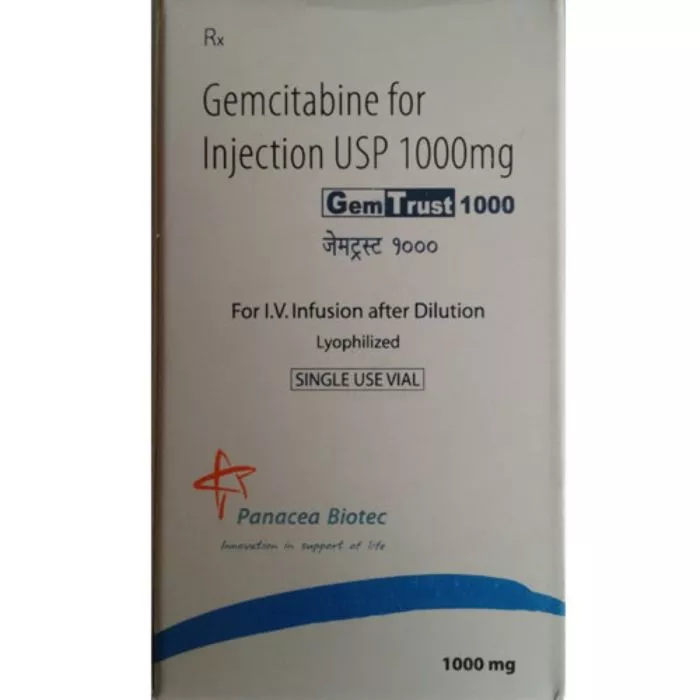 Gemtrust 1000 Mg Injection with Gemcitabine