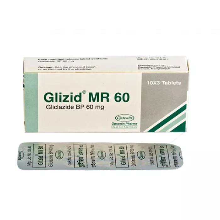 Glizid 60 Mg Tablet MR with Gliclazide