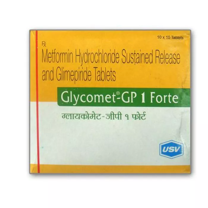 Glycomet-GP 1 Forte Tablet with Glimepiride + Metformin