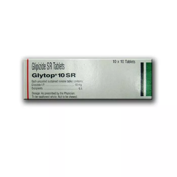 Glytop 10 mg Tablet SR with Glipizide