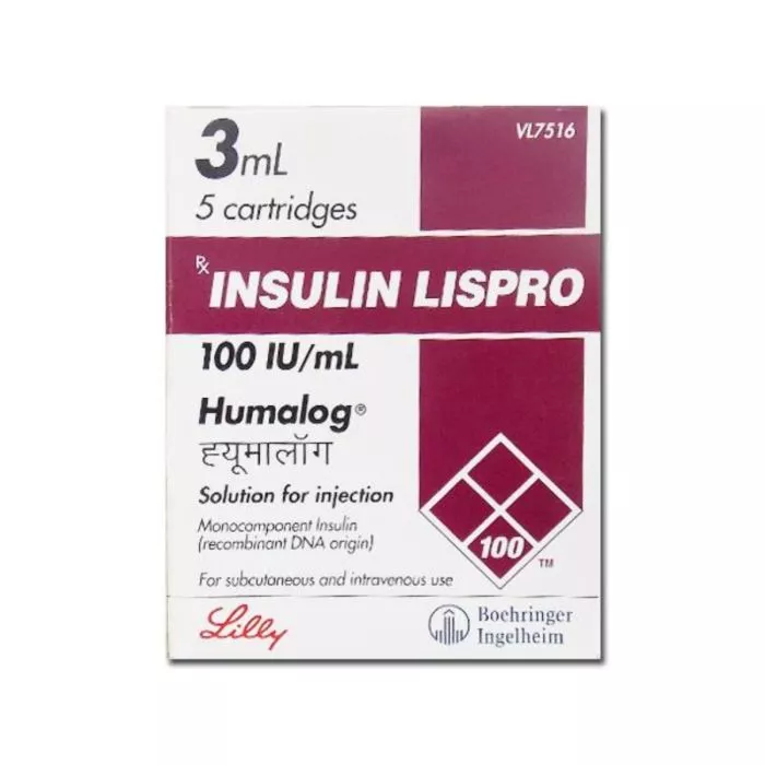 Humalog 100 IU ml Cartridge with Insulin Lispro