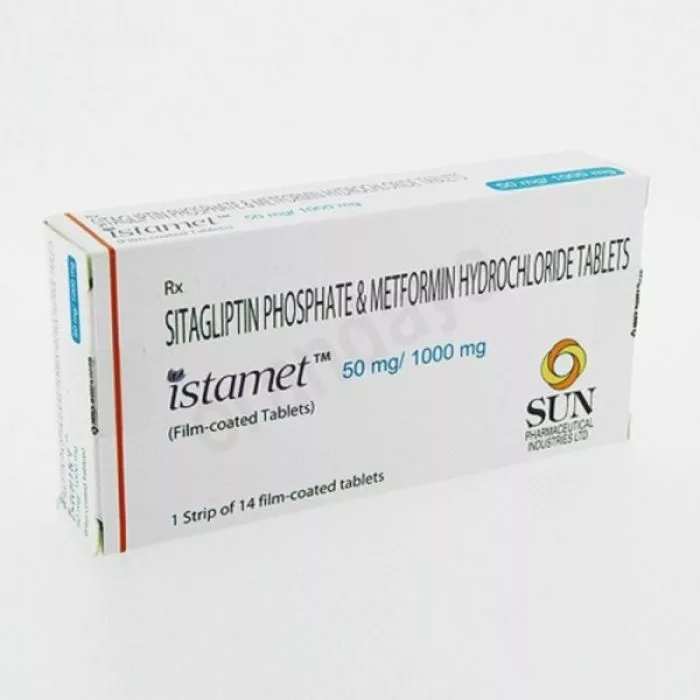 Istamet 50 Mg/1000 Mg Tablet with Sitagliptin and Metformin                