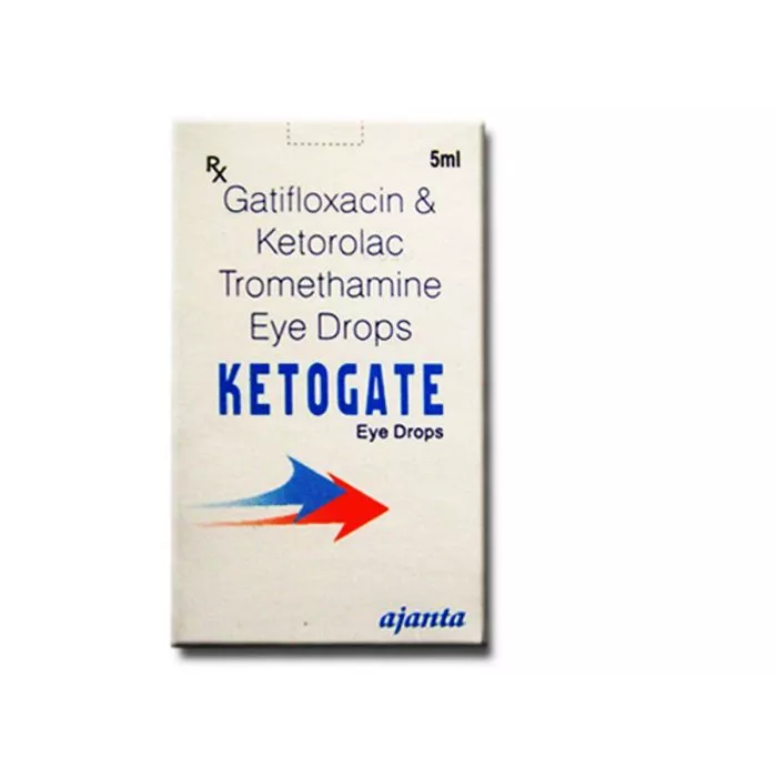 Ketogate 5 ml with Gatifloxacin + Ketorolac