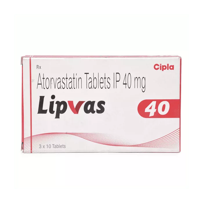 Lipvas 40 Mg with Atorvastatin                       