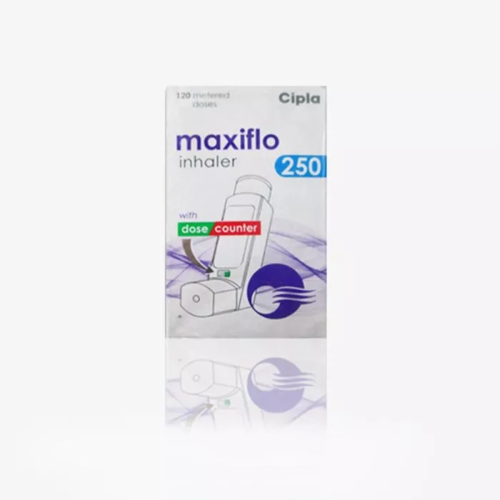 Maxiflo 6 Mcg + 250 Mcg Inhaler with Formoterol  + Fluticasone Propionate                 