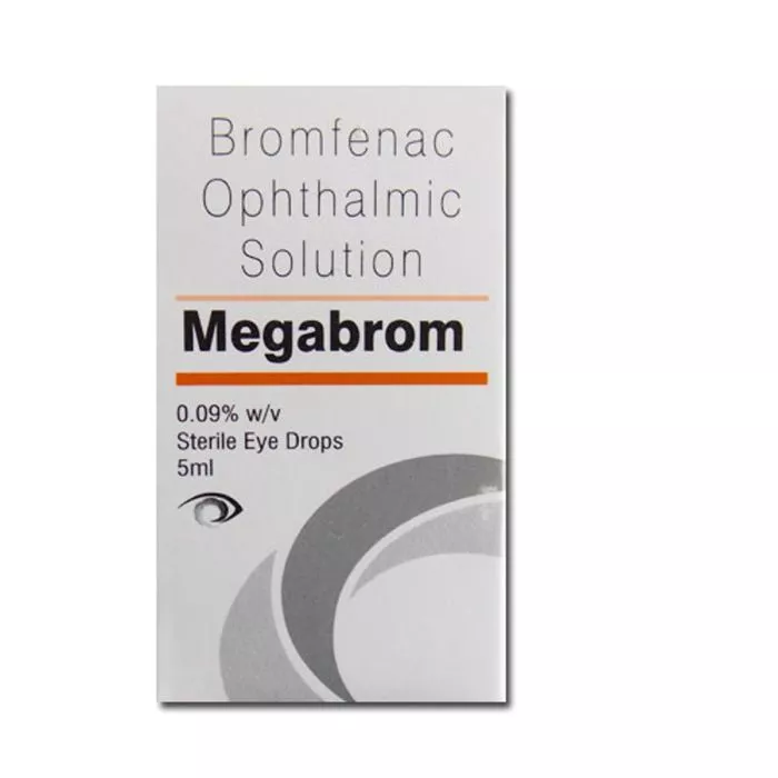 Megabrom Eye Drop 5 ml with Bromfenac and Benzalkonium Chloride                    
