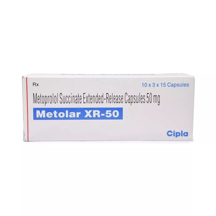 Metolar XR 50 Mg with Metoprolol Succinate                