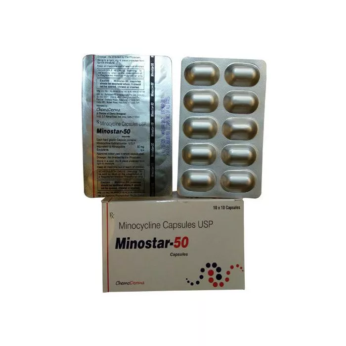 Minostar 50 Mg Capsule with Minocycline