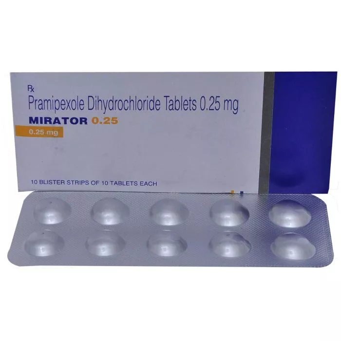 Mirator 0.25 Tablet with Pramipexole