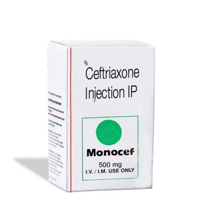 Monocef 500 Mg Injection with Ceftriaxone Sodium                 