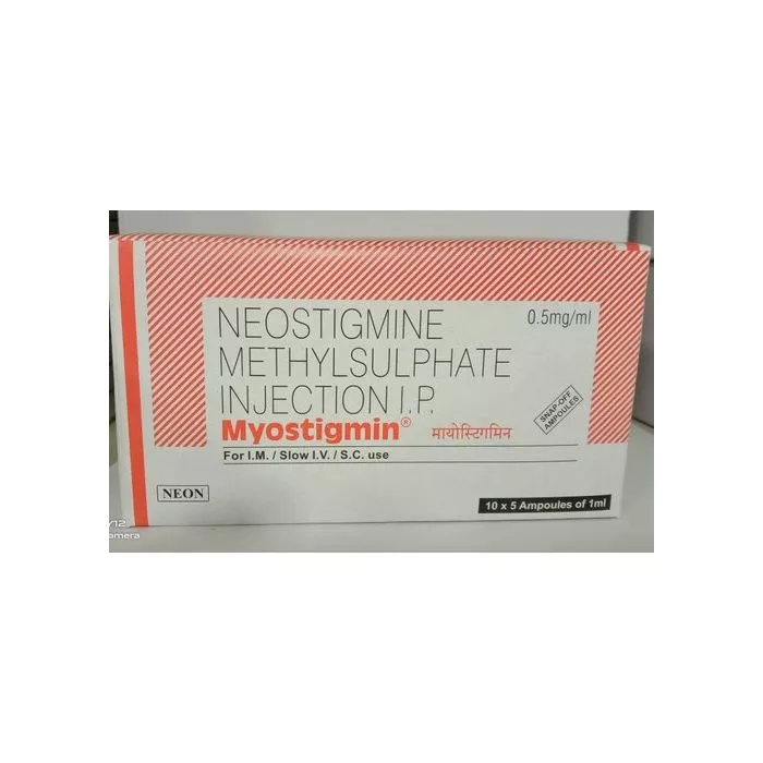 Myostigmin 0.5 Mg Injection 1ml with Neostigmine