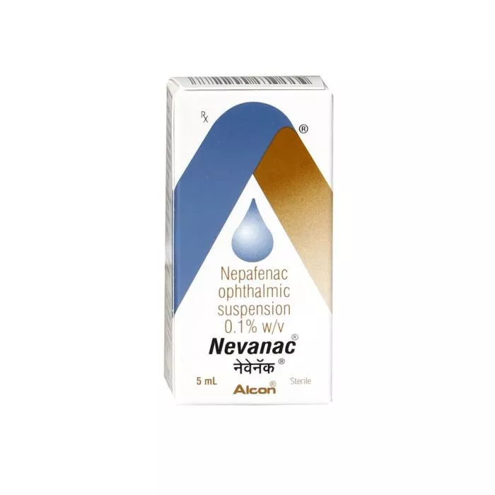Nevanac Eye Drop 5 ml with Nepafenac Opthalmic solution