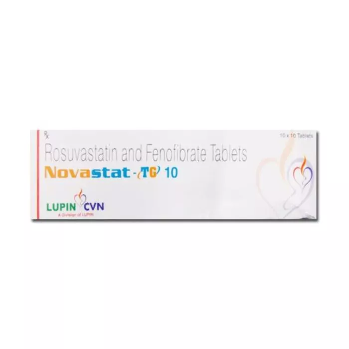 Novastat-TG 10 Tablet with Fenofibrate and Rosuvastatin