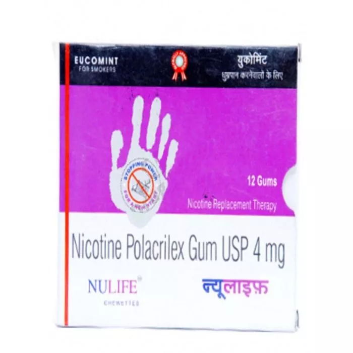 NuLife Chewettes 4 Mg with Nicotine Polacrilex Gum USP                  