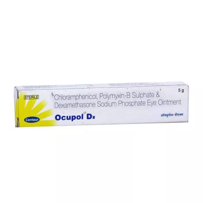 Ocupol DX 5 gm with Chloramphenicol + Dexamethasone  + Polymyxin