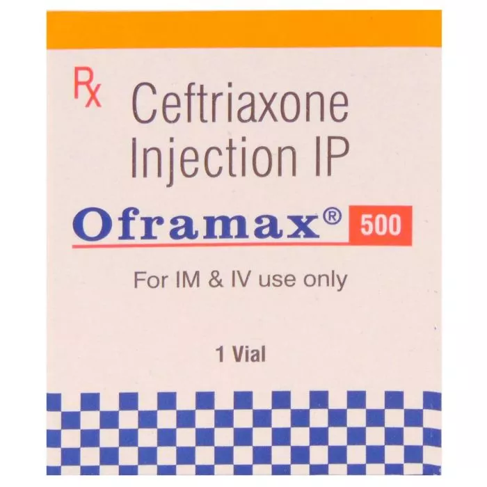 Oframax 500 Mg Injection with Ceftriaxone