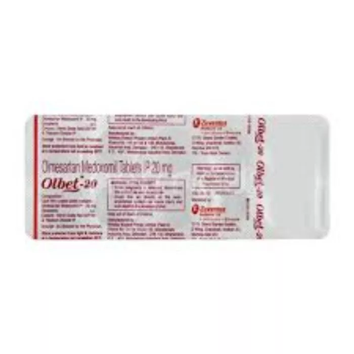 Olbet 20 Tablet with Olmesartan Medoximil