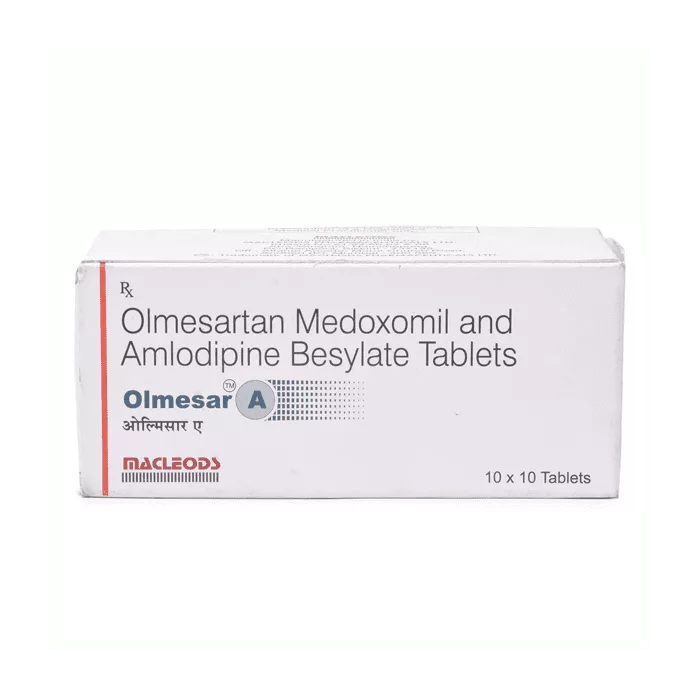 Olmesar A 5+20 Mg with Amlodipine Besilate + Olmesartan 