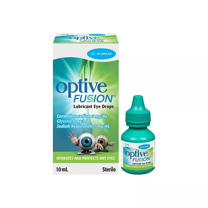 Optive Fusion 10 ml With Sodium Carboxymethylcellulose