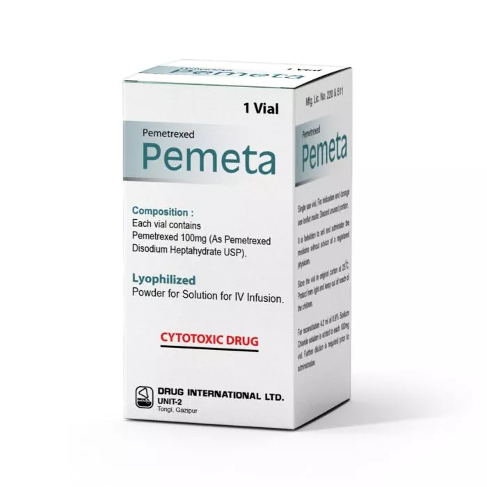 Pemeta 100 Solution for infusion