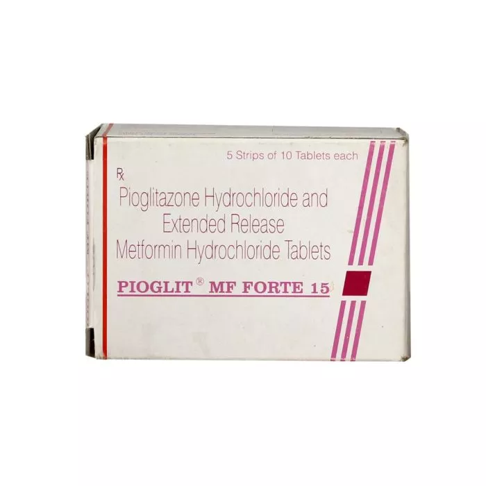 Pioglit-MF-Forte-15-mg+850-mg with Pioglitazone + Metformin           