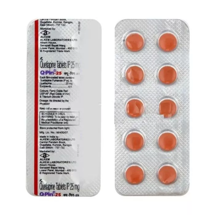 Q-Pin 25 Tablet with Quetiapine                      