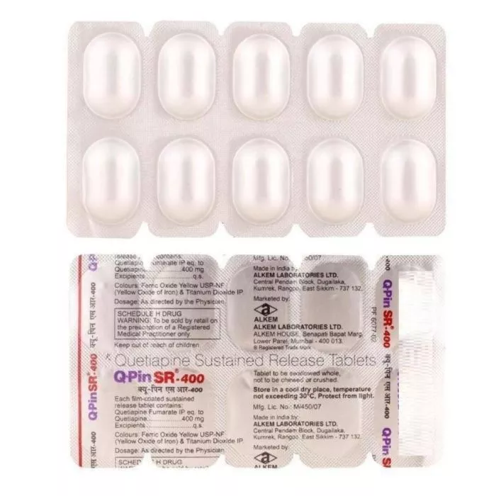 Q-Pin 400 Mg Tablet SR with Quetiapine