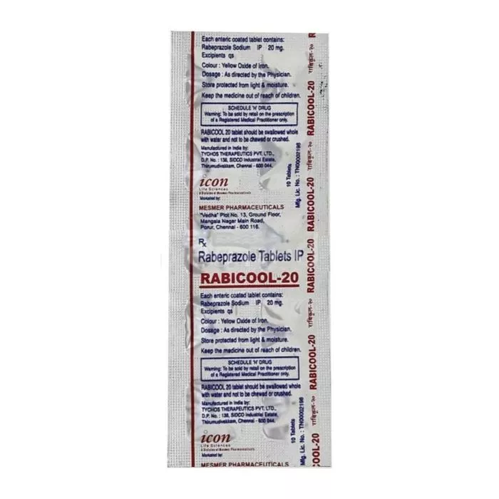 Rabicool 20 Mg Tablet with Rabeprazole