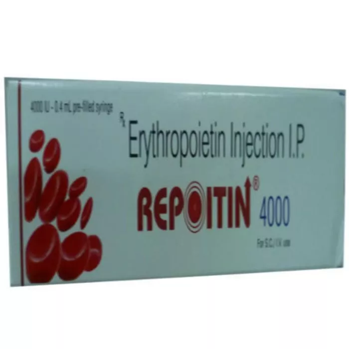 Repoitin 4000 IU Injection 1 ml with Recombinant Human Erythropoietin Alfa