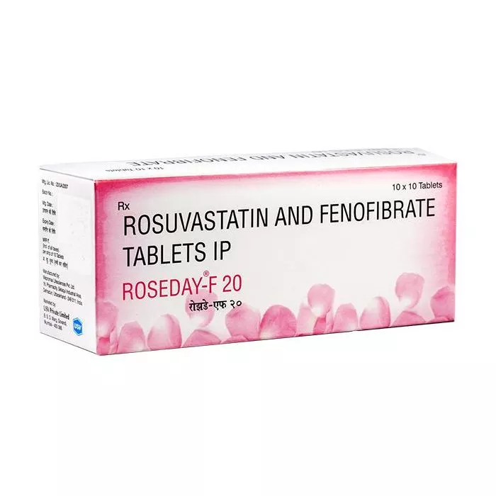 Roseday-F 20 Tablet with Fenofibrate + Rosuvastatin             
