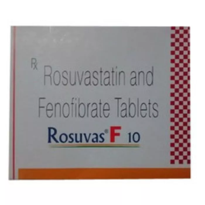Rosuvas F 10 Tablet with Fenofibrate and Rosuvastatin