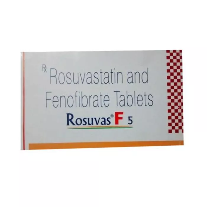 Rosuvas F 5 Tablet with Fenofibrate and Rosuvastatin