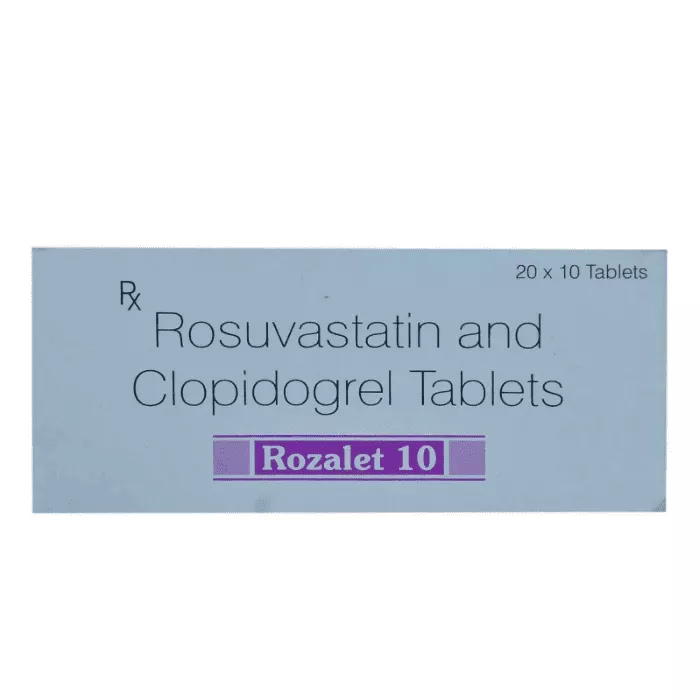 Rozalet 10 Tablet with Rosuvastatin + Clopidogrel