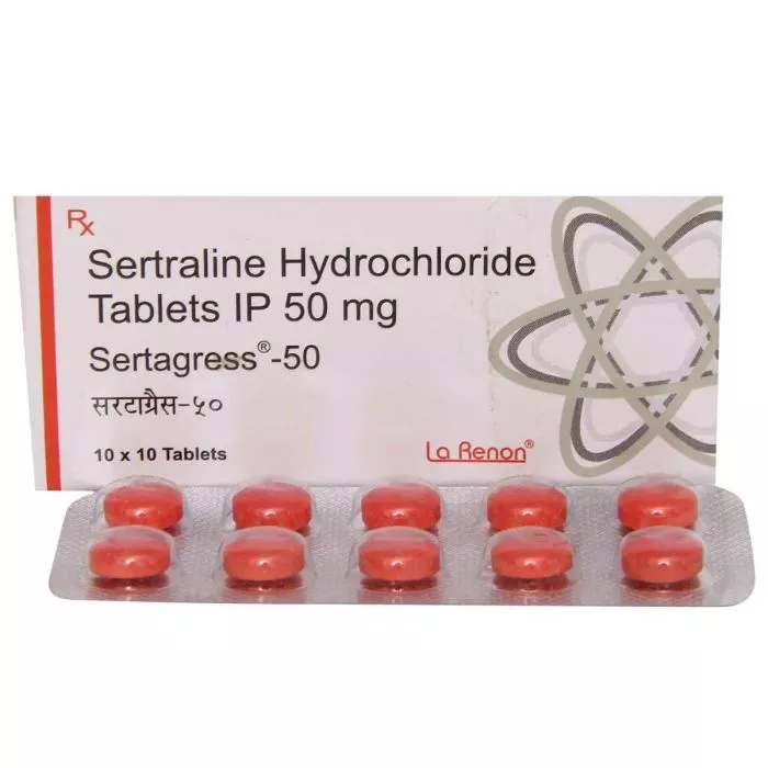 Sertagress 50 Mg Tablet with Sertraline