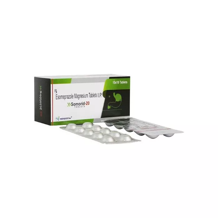 Somorid 20 Tablet with Esomeprazole