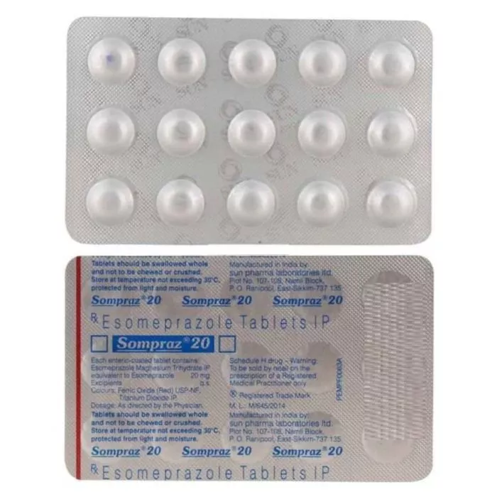 Sompraz 20 Mg Tablet with Esomeprazole