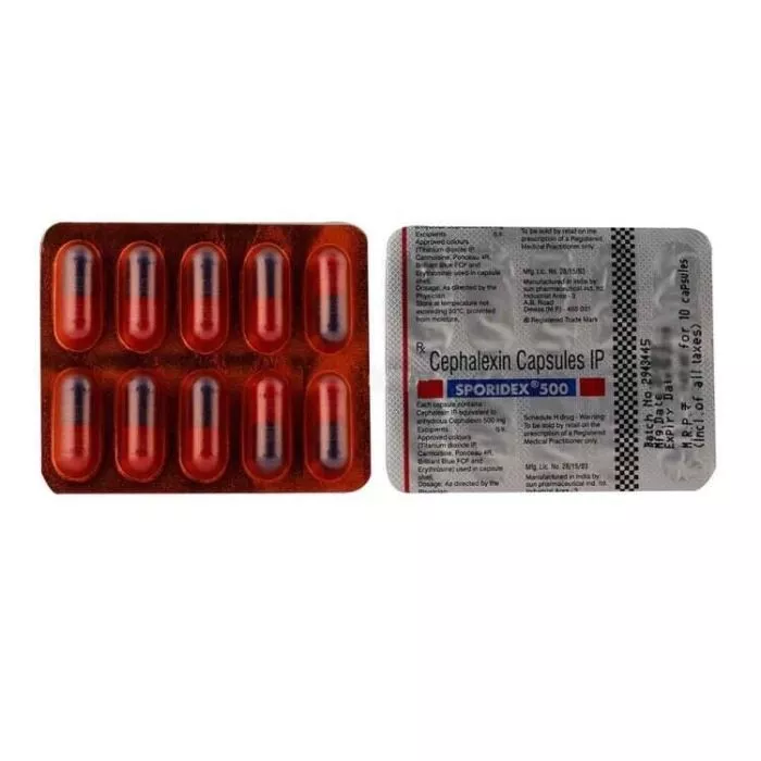 Sporidex 500 Capsule with Cefalexin
