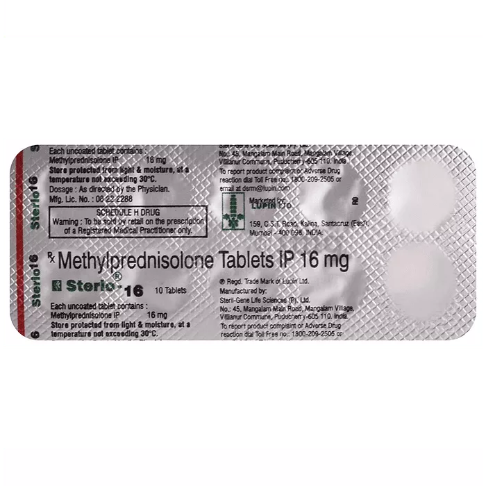 Sterio 16 Tablet with Methylprednisolone
