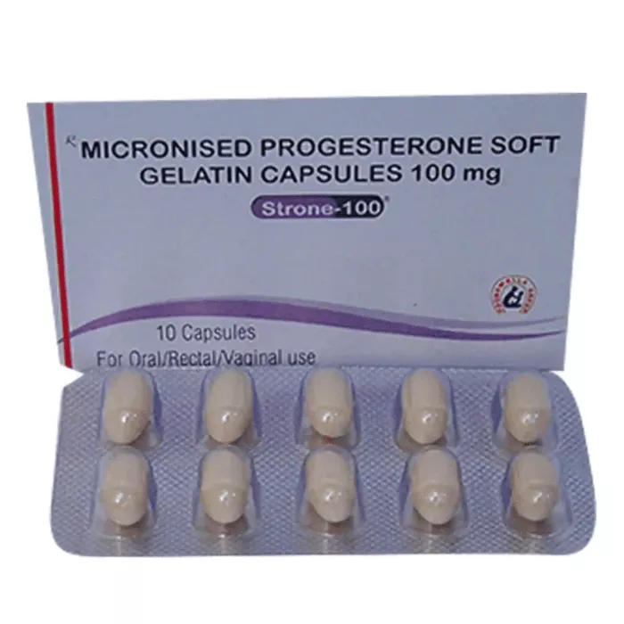 Strone 100 Capsule with Progesterone