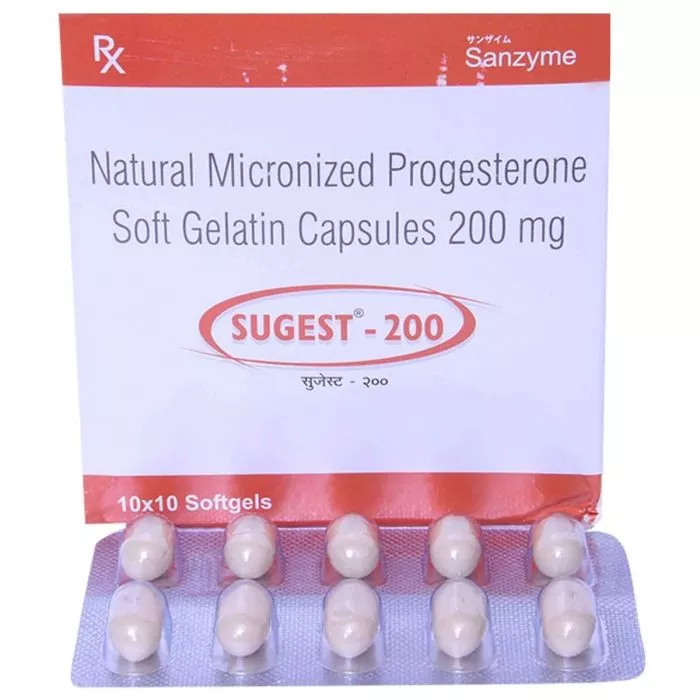 Sugest 200 Soft Gelatin Capsule with Progesterone