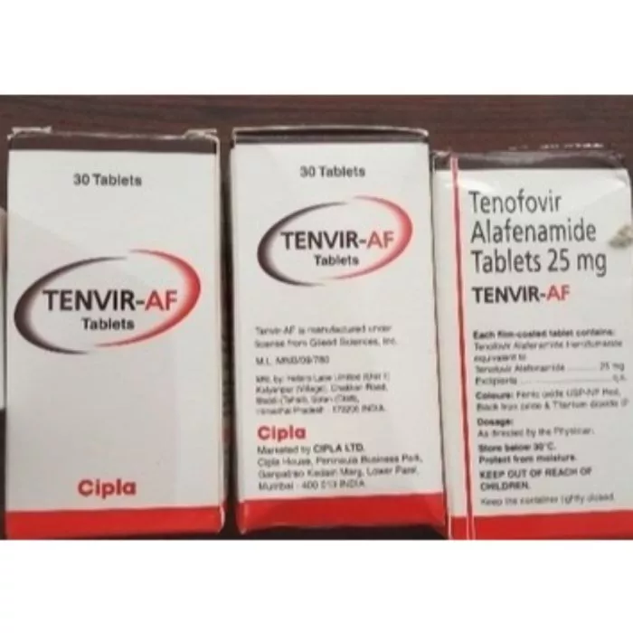 Tenvir AF 25 Mg Tablet with Tenofovir Alafenamide                  