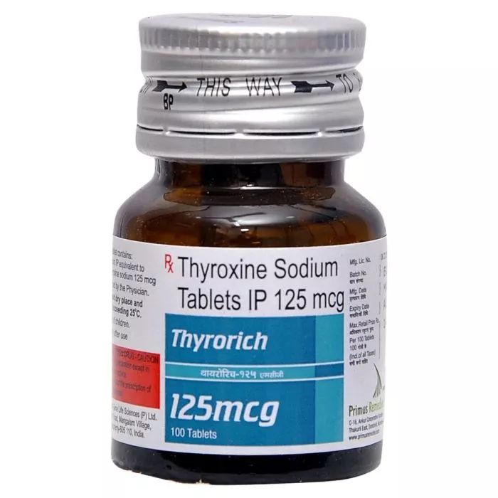 Thyrorich 125 Mcg Tablet with Thyroxine