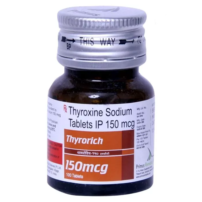 Thyrorich 150 Mcg Tablet with Thyroxine