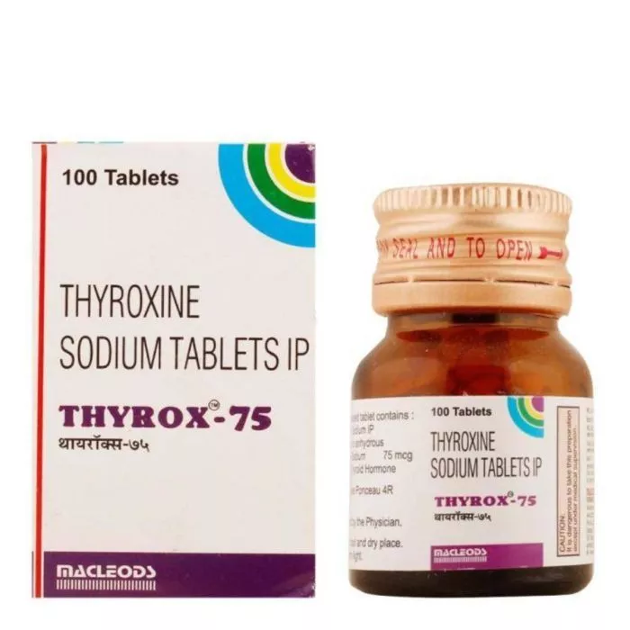 Thyrox 75 Tablet with Thyroxine-Levothyroxine