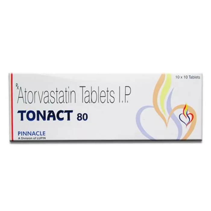 Tonact 80 Tablet with Atorvastatin