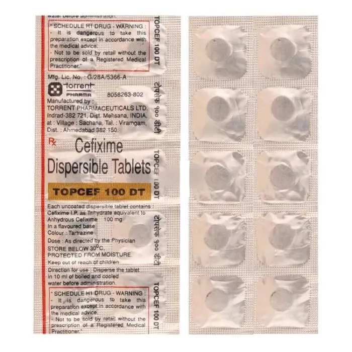 Topcef 100 DT Tablet with Cefixime