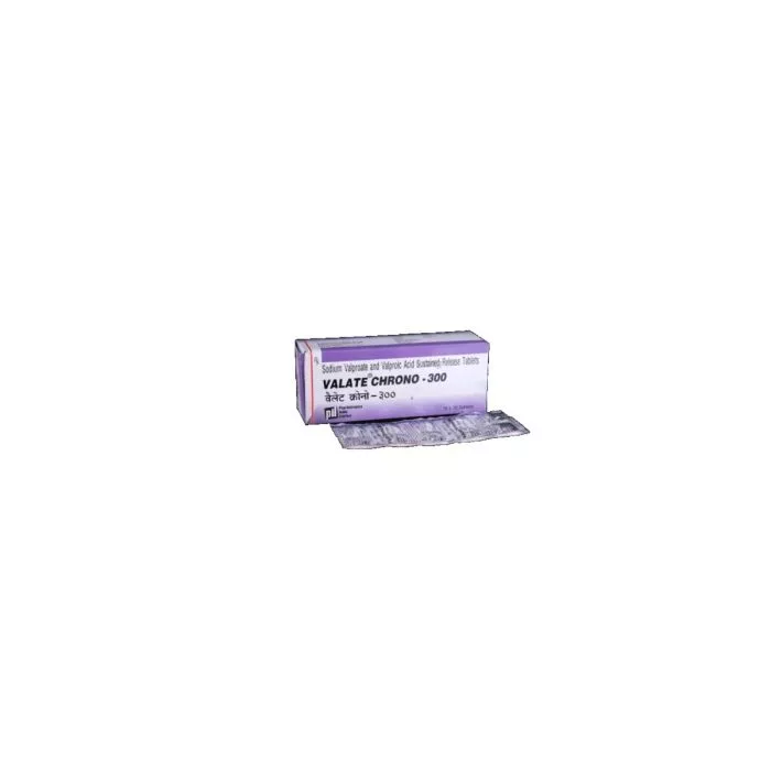 Valate Chrono 300 Tablet SR with Sodium Valproate and Valproic Acid