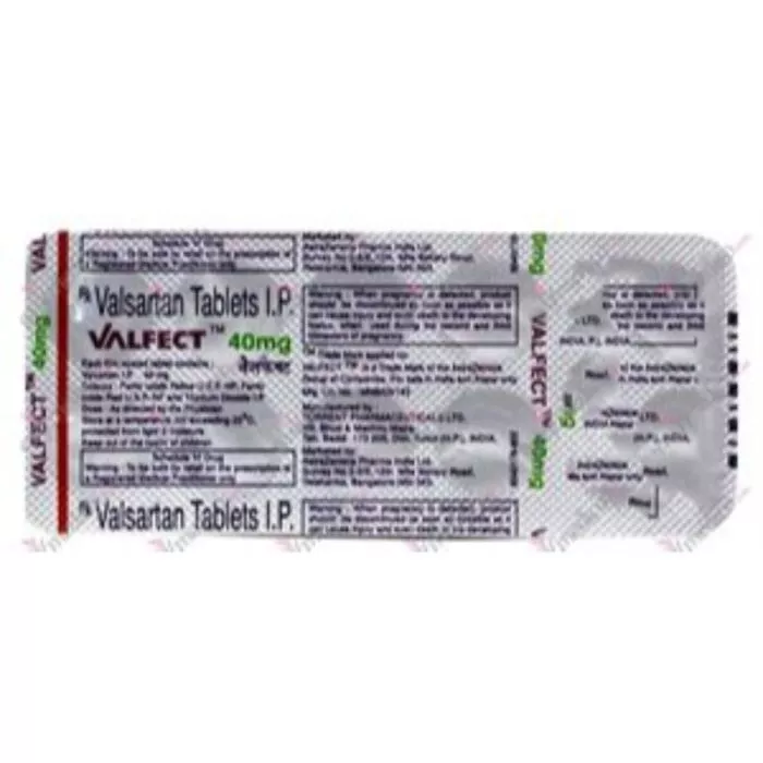 Valfect 40 Mg Tablet with Valsartan                     