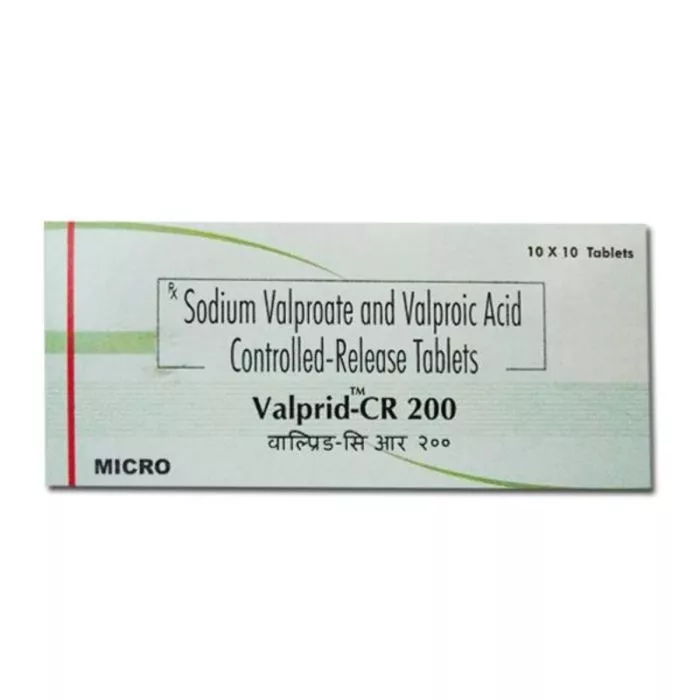 Valprid CR 200 Tablet with Sodium Valproate and Valproic Acid